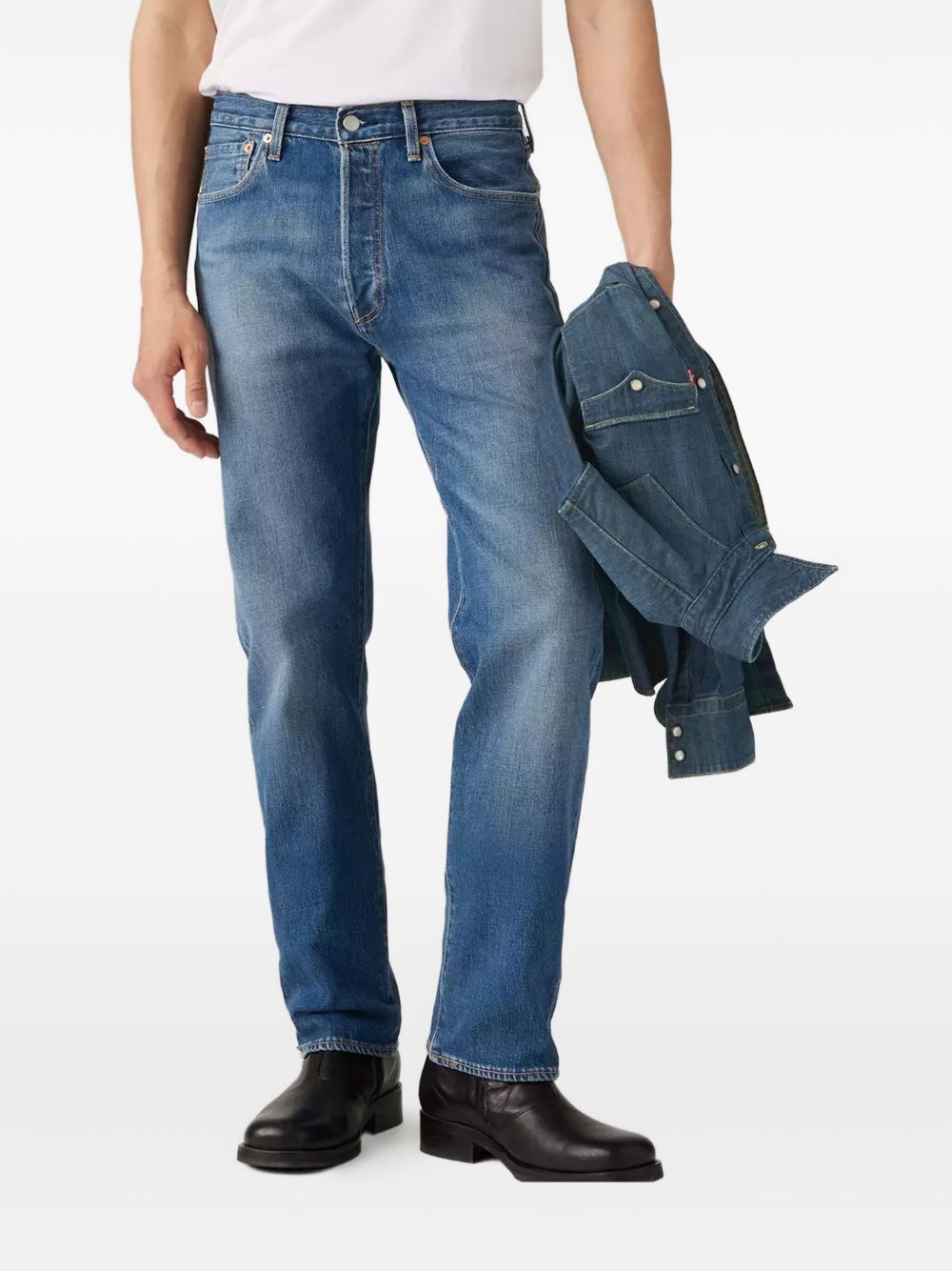 Jeans denim cinque tasche 501 in blu Levi's - uomo 
