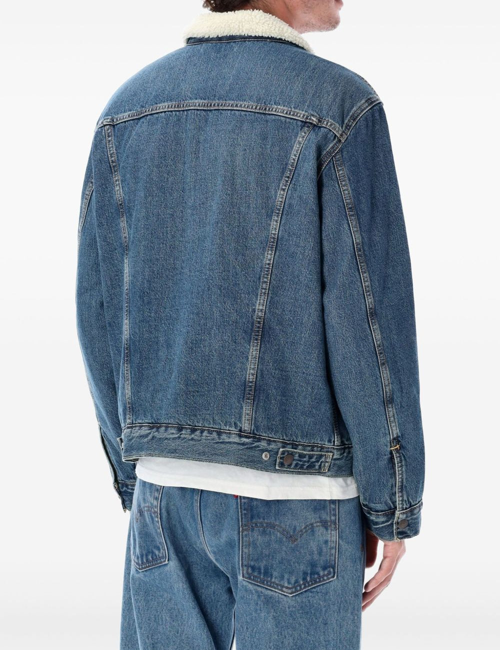 Giacca denim sherpa type iii in blu Levi's - uomo 