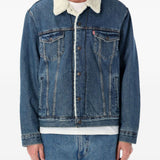 Giacca denim sherpa type iii in blu Levi's - uomo 