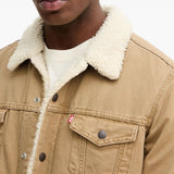Giacca denim sherpa type iii  in beige Levi's - uomo 
