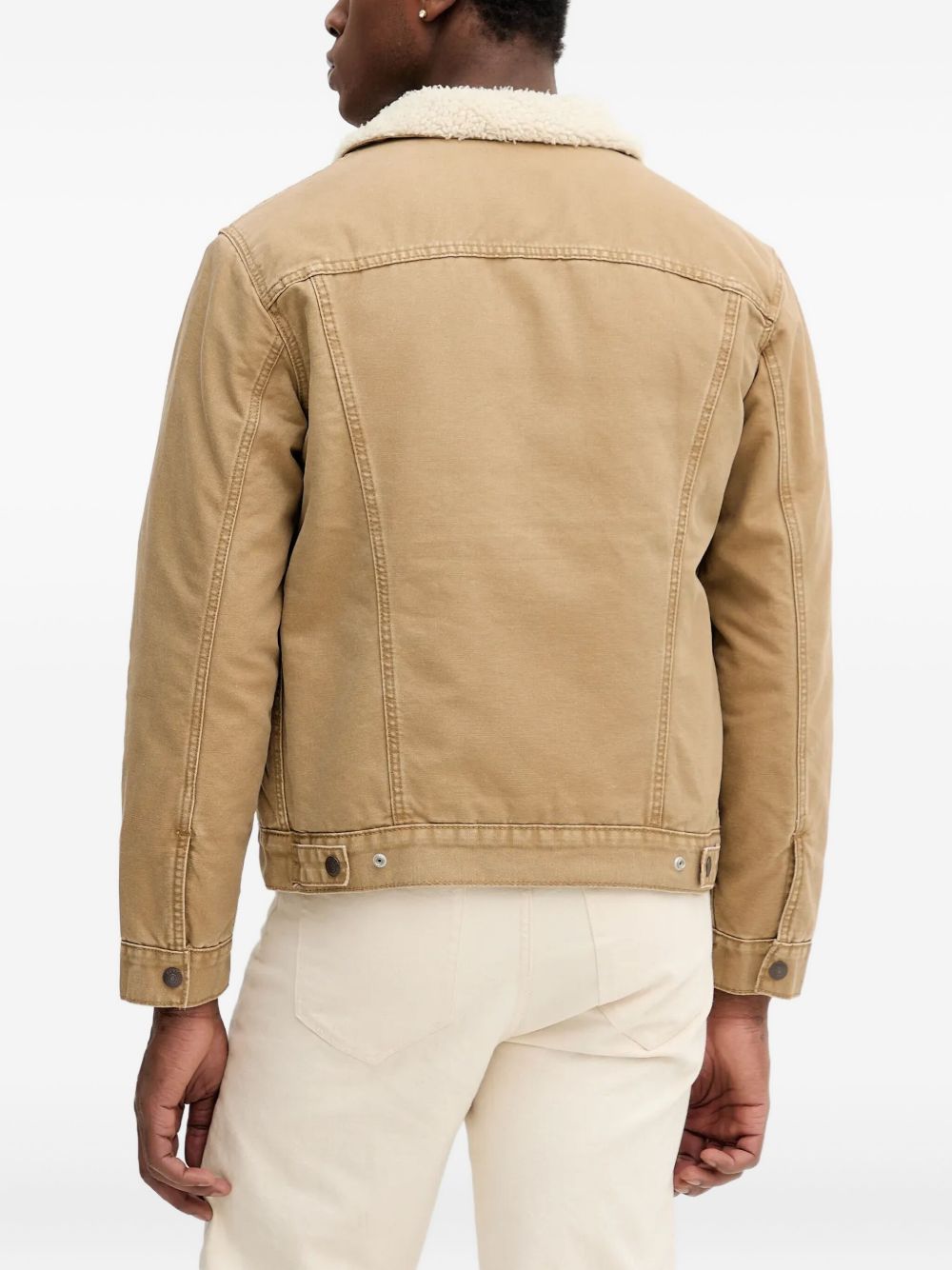 Giacca denim sherpa type iii  in beige Levi's - uomo 