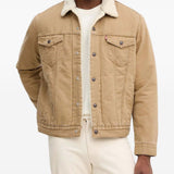 Giacca denim sherpa type iii  in beige Levi's - uomo 