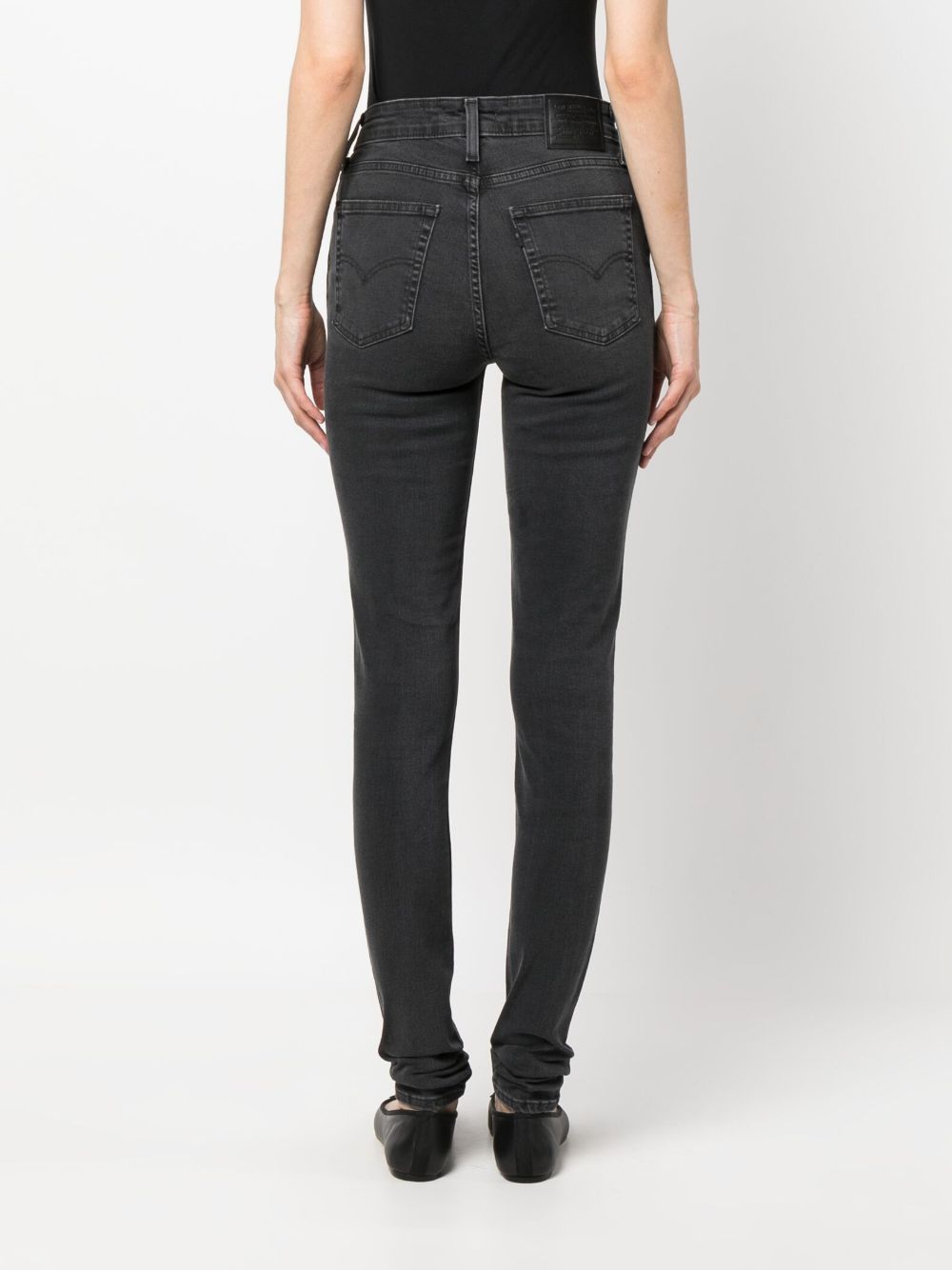 Jeans skinny a vita alta 720 in nero Levi's - donna 