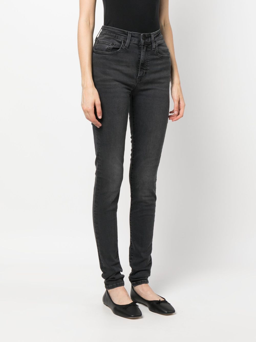 Jeans skinny a vita alta 720 in nero Levi's - donna 