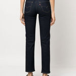 Jeans dritti 724 a vita media in blu Levi's - donna 