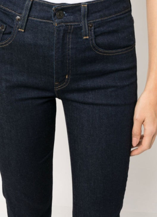 Jeans dritti 724 a vita media in blu Levi's - donna 