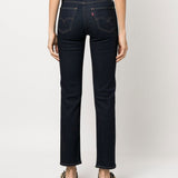 Jeans dritti 724 a vita media in blu Levi's - donna 