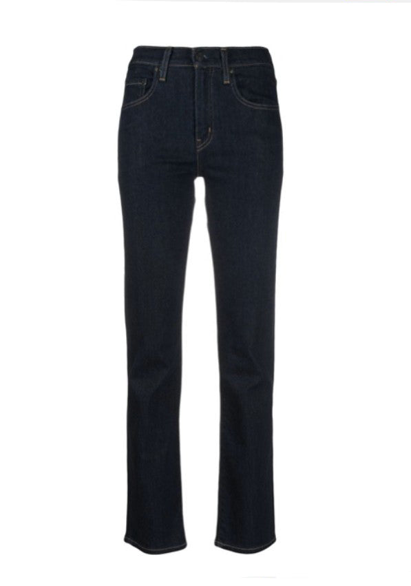 Jeans dritti 724 a vita media in blu Levi's - donna 