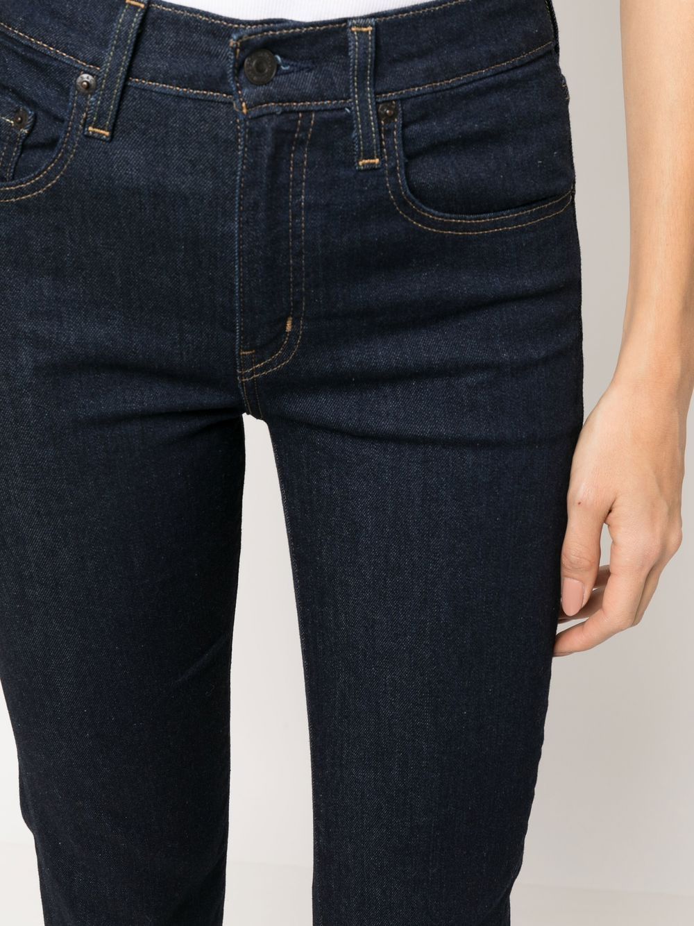 Jeans dritti 724 a vita media in blu Levi's - donna 