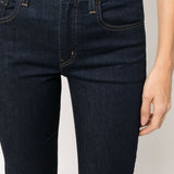 Jeans dritti 724 a vita media in blu Levi's - donna 
