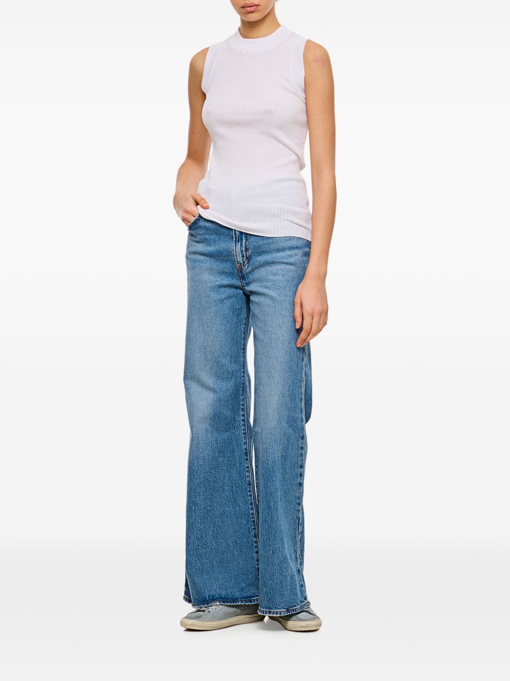 Jeans dritti in misto cotone in azzurro Levi's - donna 
