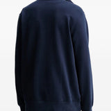 Felpa con zip in blu Levi's - uomo 