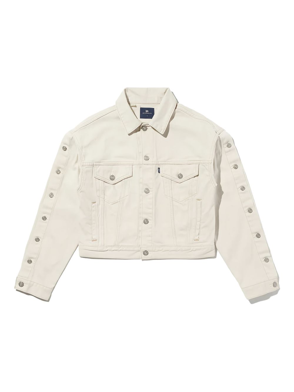 Giacca denim in bianco Levi's blue tab - uomo 