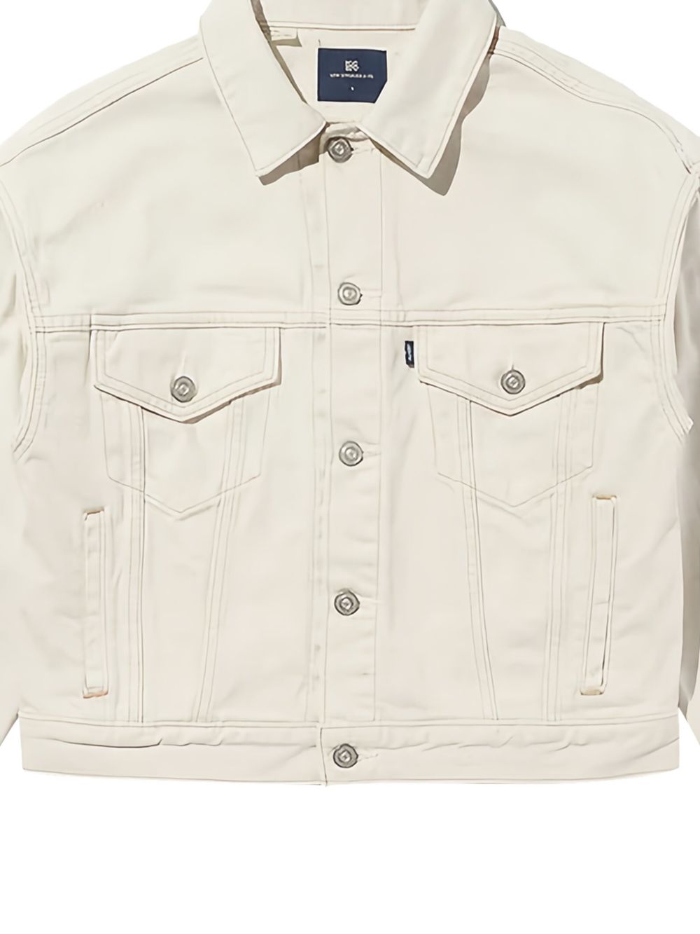 Giacca denim in bianco Levi's blue tab - uomo 