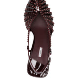 Sandali con cristalli da in bordeaux Le silla - donna 