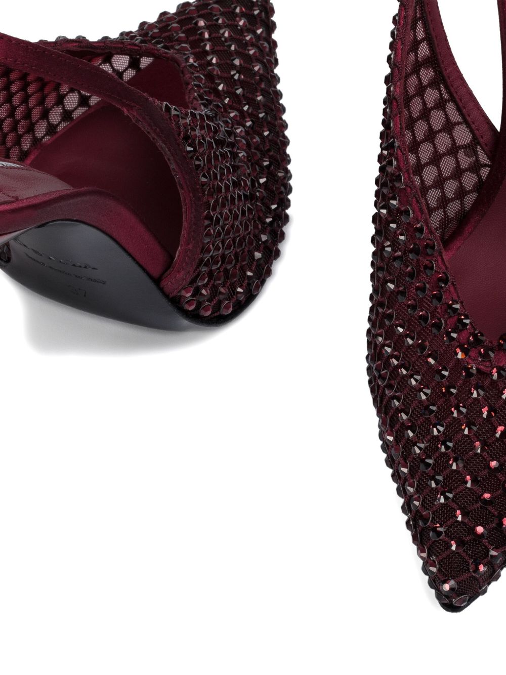 Decollete Gilda con cinturino e cristalli in bordeaux Le silla - donna 