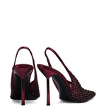Decollete Gilda con cinturino e cristalli in bordeaux Le silla - donna 