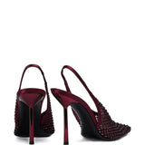Decollete Gilda con cinturino e cristalli in bordeaux Le silla - donna 