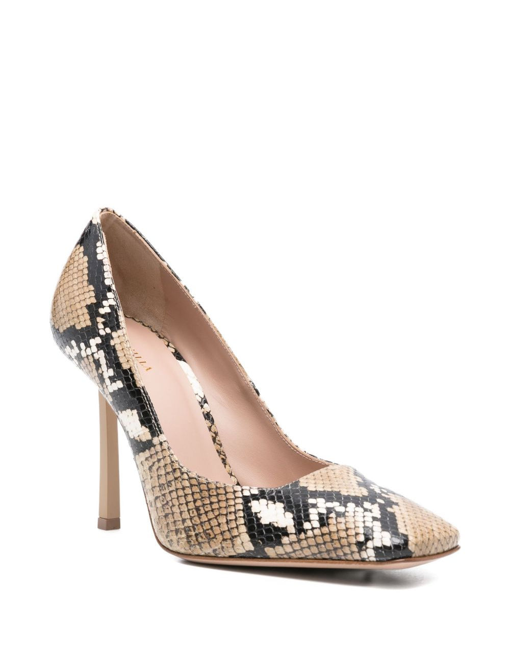 Decollete con tacco a punta quadrata in stampa animalier Le silla - donna 