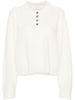Maglione Polo boxy in avorio Loulou De Saison - donna