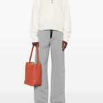 Maglione Polo boxy in avorio Loulou De Saison - donna 