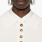 Maglione Polo boxy in avorio Loulou De Saison - donna 
