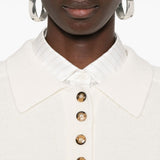 Maglione Polo boxy in avorio Loulou De Saison - donna 