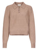 Loulou De Saison women's beige boxy Polo sweater