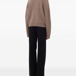 Maglione Polo boxy in beige Loulou De Saison - donna 