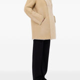 Cappotto in shearling Isak in crema Loulou de saison - donna 