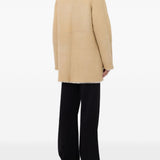 Cappotto in shearling Isak in crema Loulou de saison - donna 
