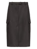 JASPER midi pencil skirt in black LouLou De Saison - women