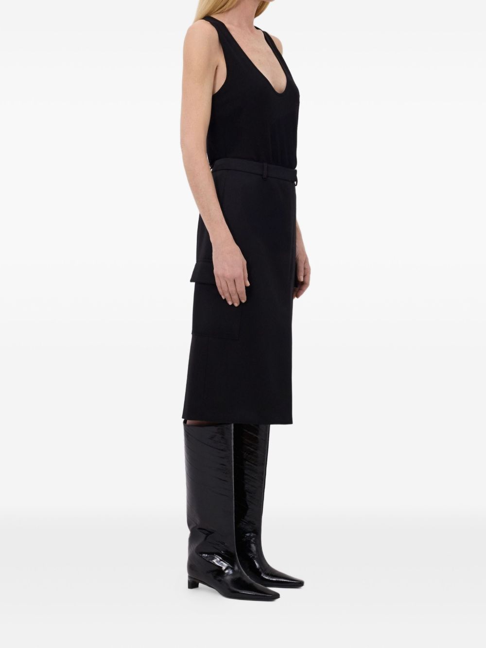 Gonna midi a matita JASPER in nero LouLou De Saison - donna 