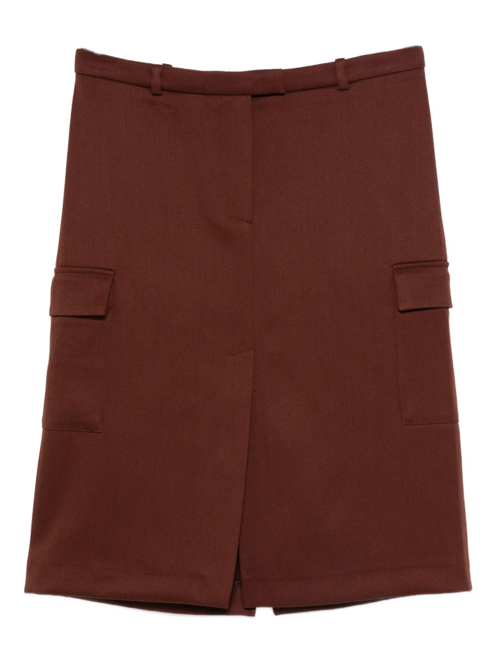 Gonna dritta con spacchi in bordeaux Loulou de saison - donna 