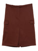 Gonna dritta con spacchi in bordeaux Loulou de saison - donna