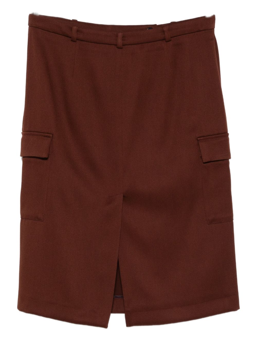 Gonna dritta con spacchi in bordeaux Loulou de saison - donna 