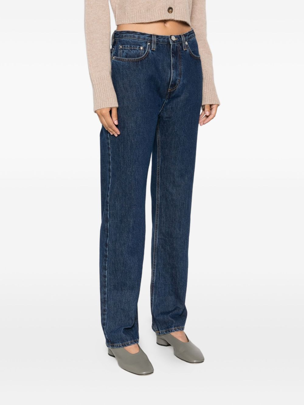 Jeans dritti in blu Loulou de saison - donna 