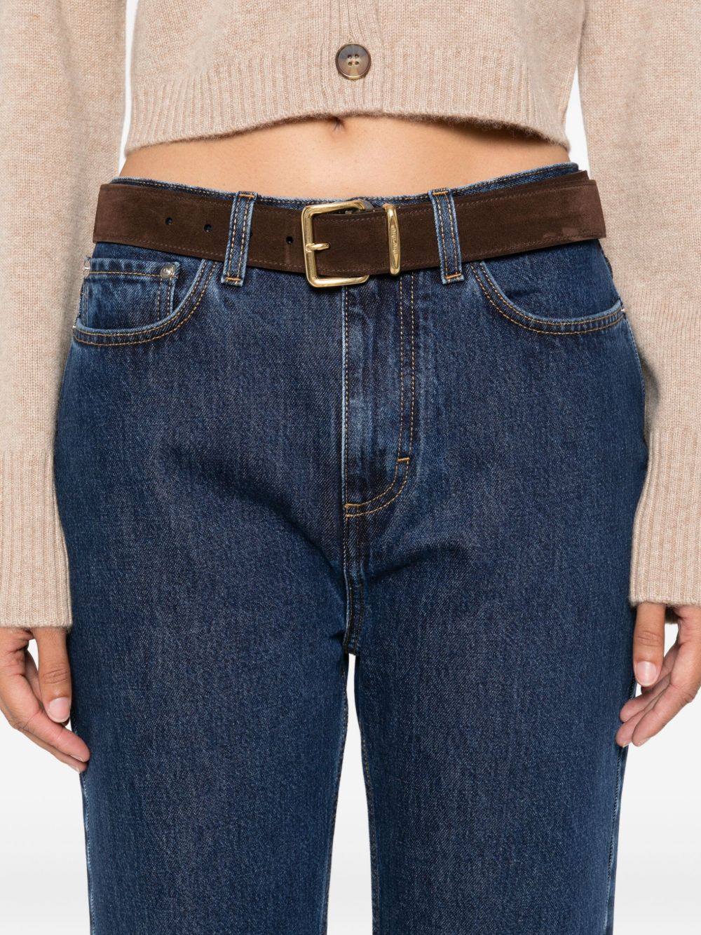 Jeans dritti in blu Loulou de saison - donna 