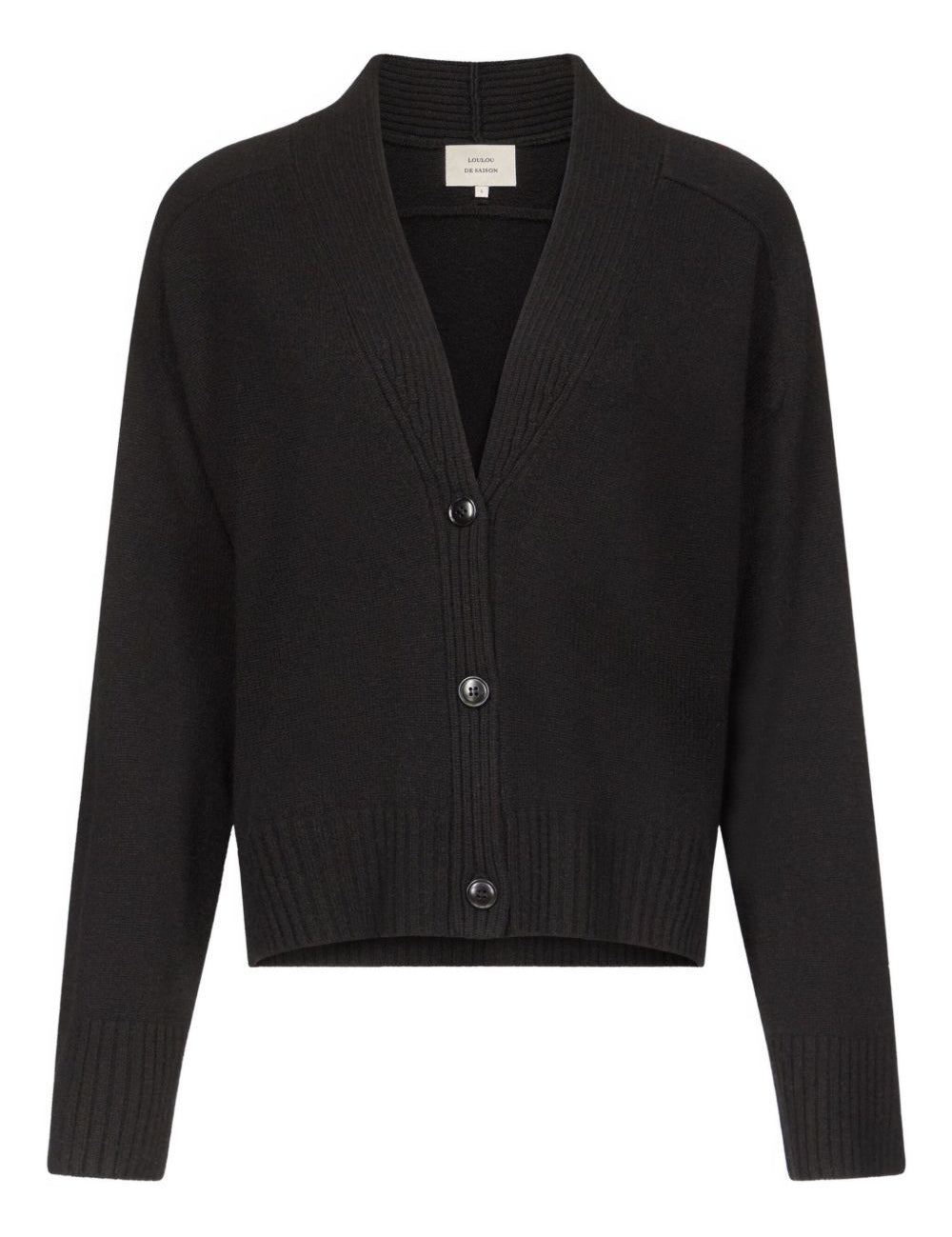 Cardigan Kaia con bottoni in nero LouLou de Saison - donna 