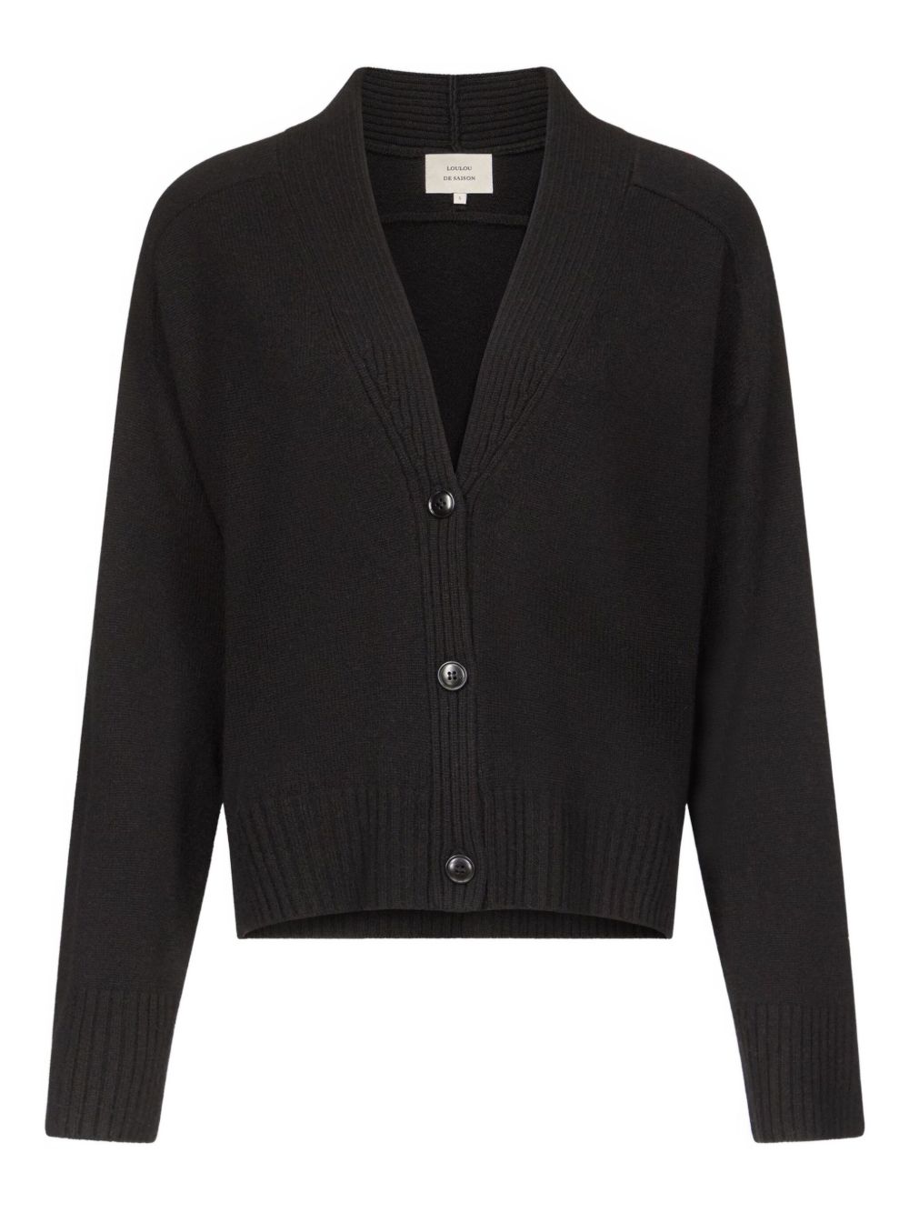 Cardigan Kaia con bottoni in nero LouLou de Saison - donna 