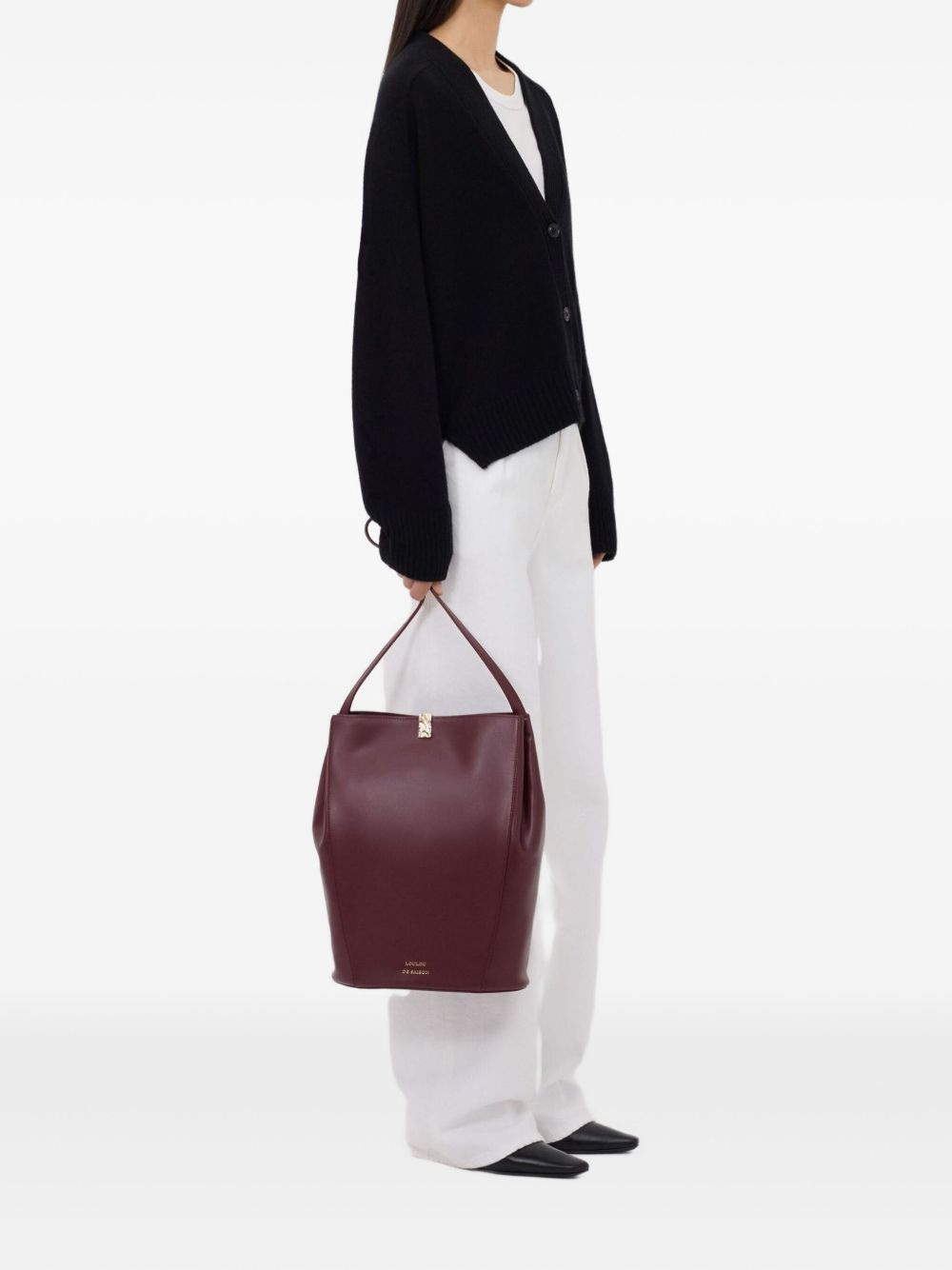 Cardigan Kaia con bottoni in nero LouLou de Saison - donna 