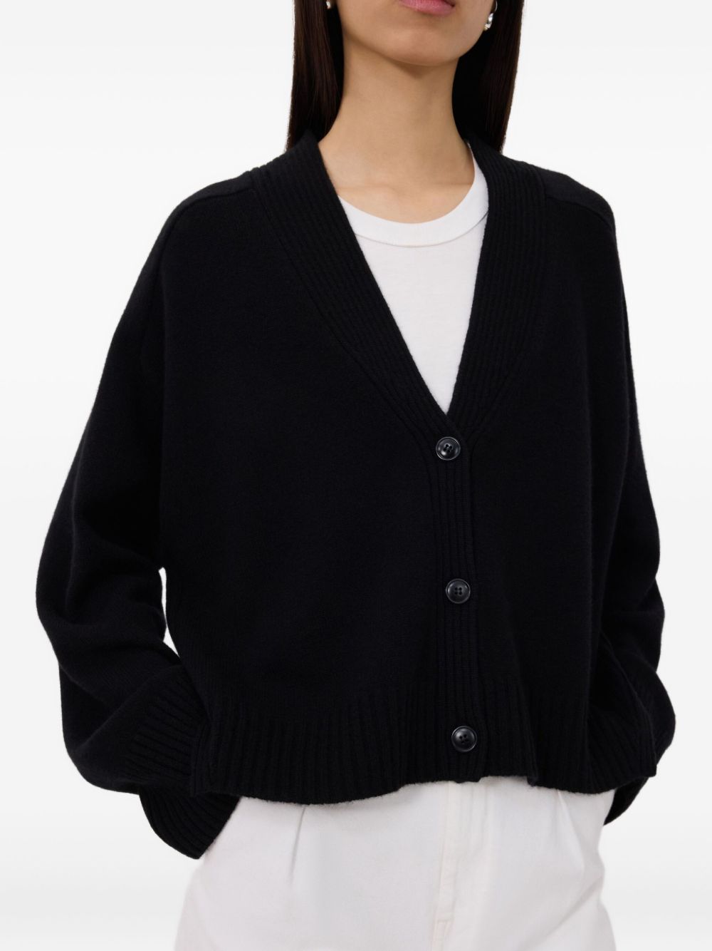Cardigan Kaia con bottoni in nero LouLou de Saison - donna 