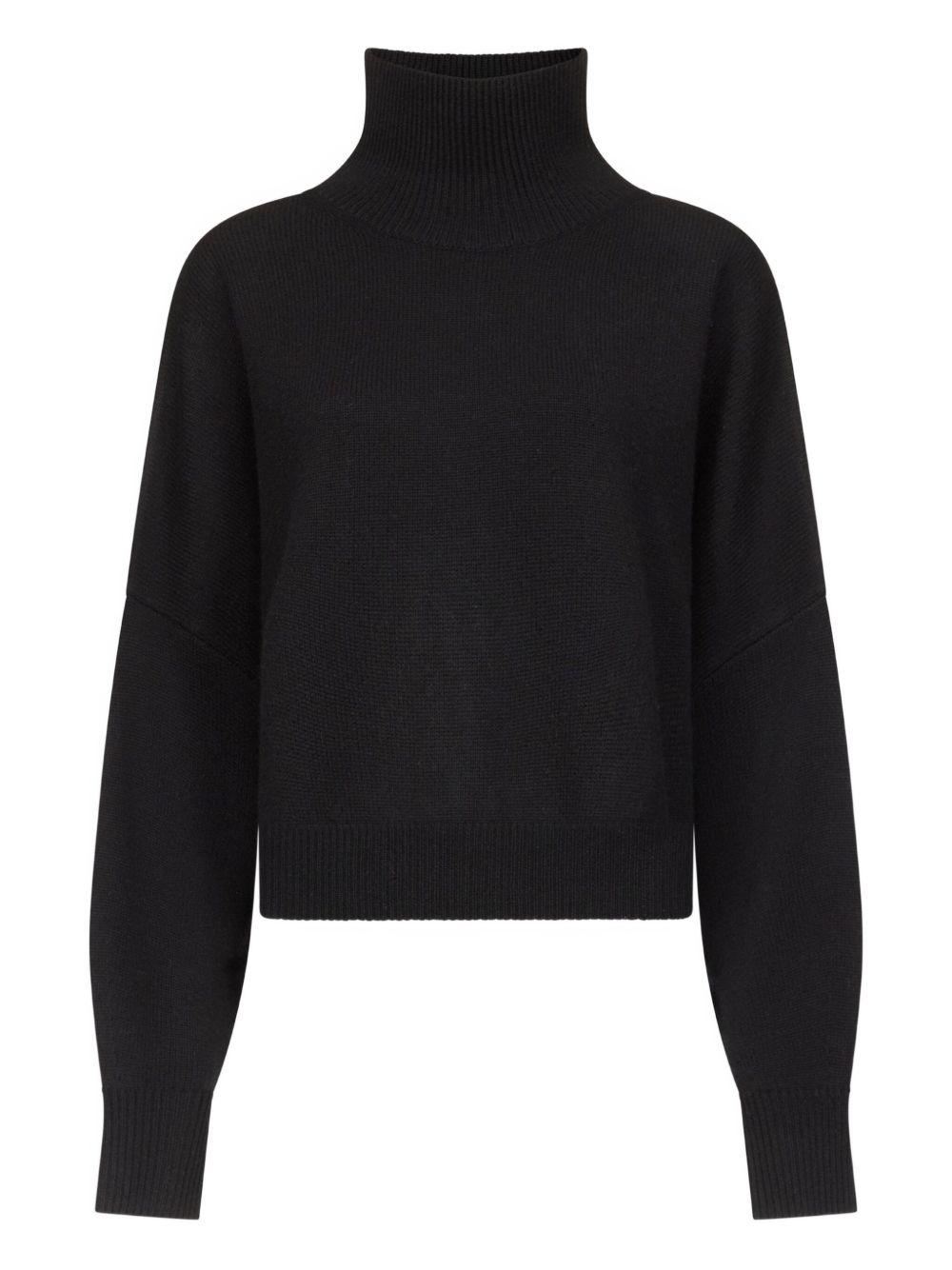 Maglione a collo alto Luke in nero Loulou de saison - donna 