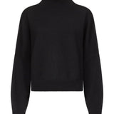 Maglione a collo alto Luke in nero Loulou de saison - donna 
