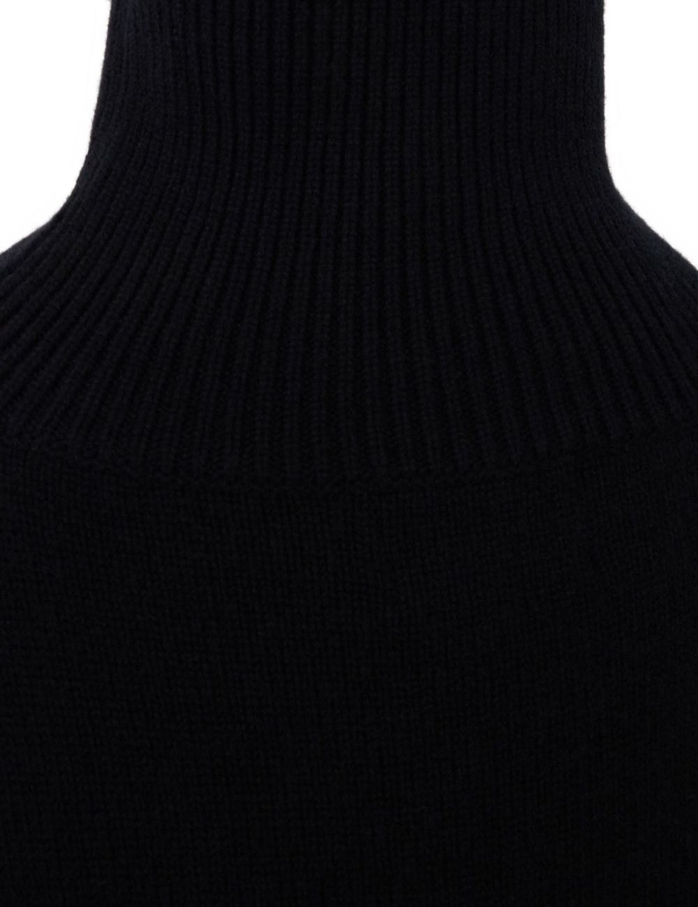 Maglione a collo alto Luke in nero Loulou de saison - donna 