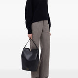 Maglione a collo alto Luke in nero Loulou de saison - donna 