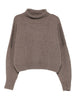 Loulou de saison taupe grey Luke turtleneck sweater - women