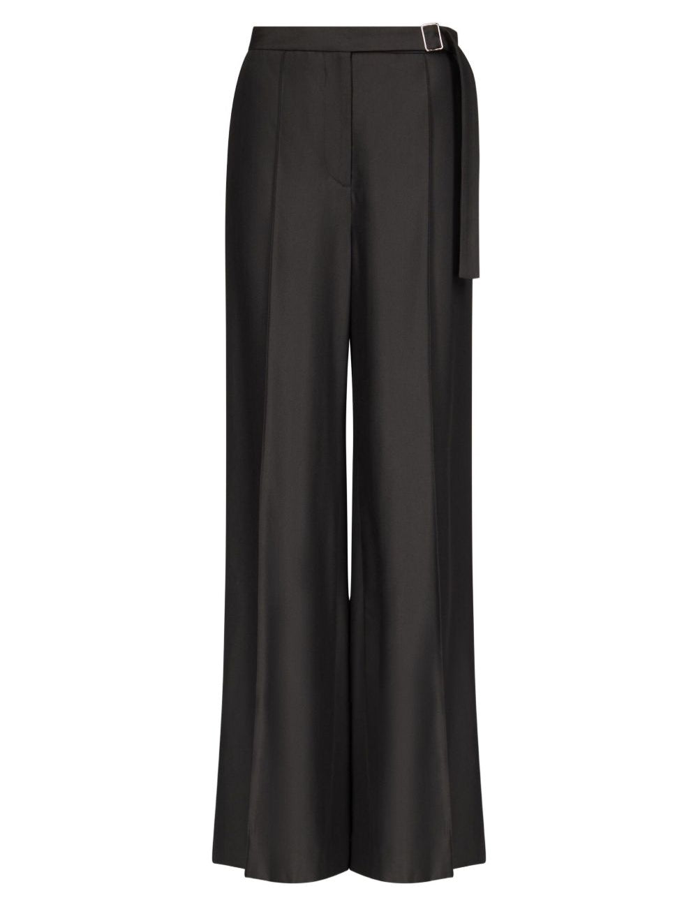 Pantaloni a gamba ampia con fibbia in nero LouLou De Saison - donna 