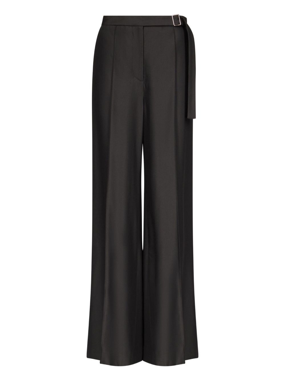 Pantaloni a gamba ampia con fibbia in nero LouLou De Saison - donna 