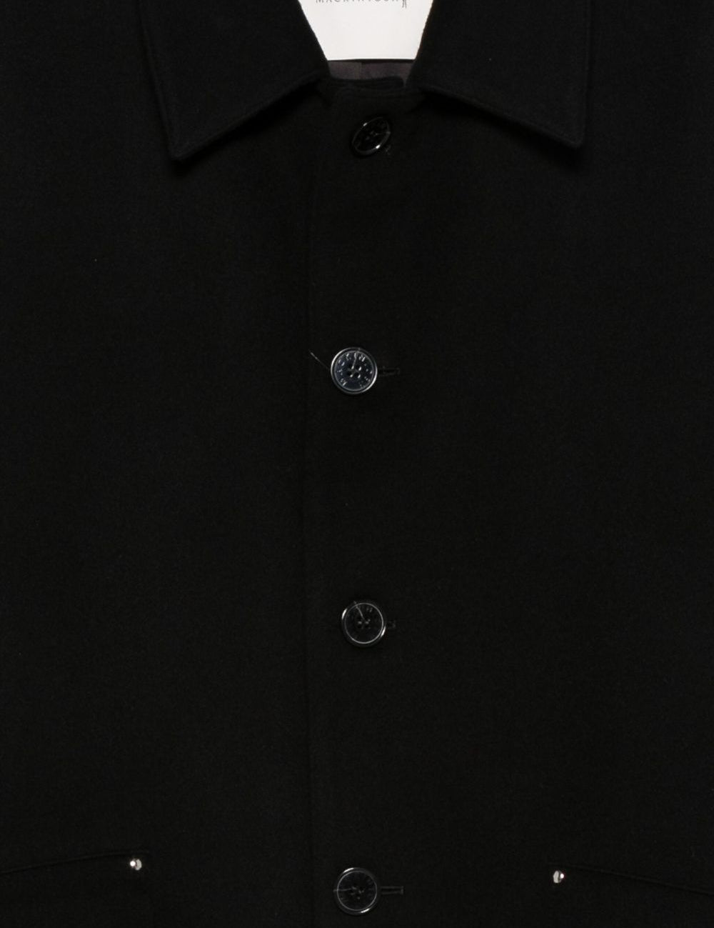 Cappotto monopetto in nero Mackintosh - uomo 